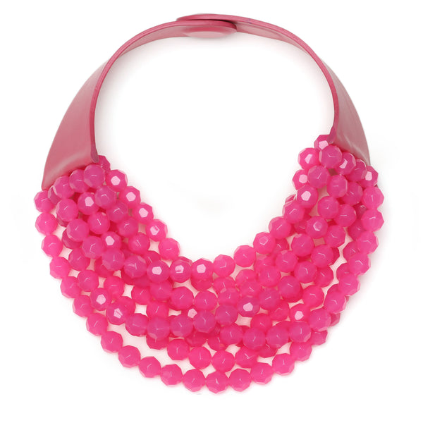 Bright Pink Bella Necklace